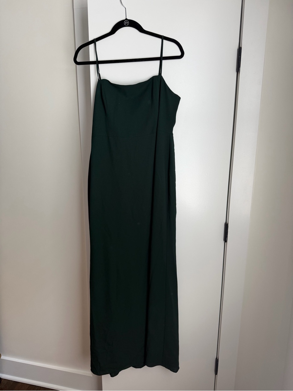 Park & Fifth Dark Green Spaghetti-Strap Maxi Dress